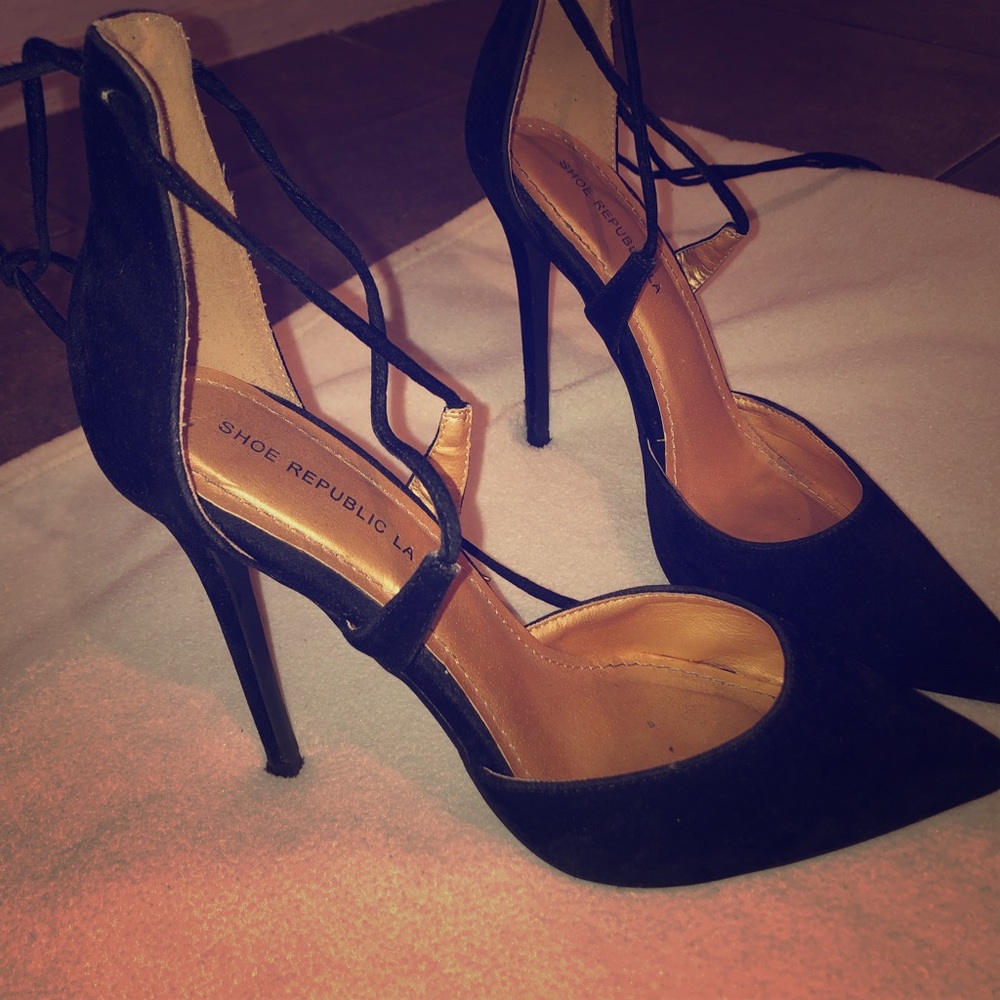 Black high heels